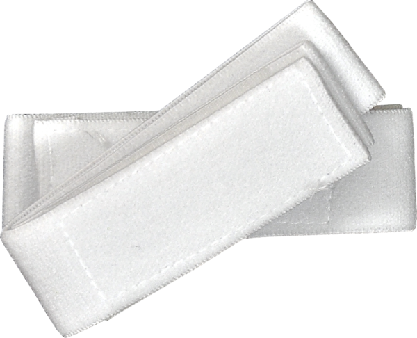 Sportquip Shinguard Band Thin White 1 Set Plastic Bag
