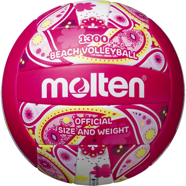 Molten beachvolleyball 1300 pink/white 1