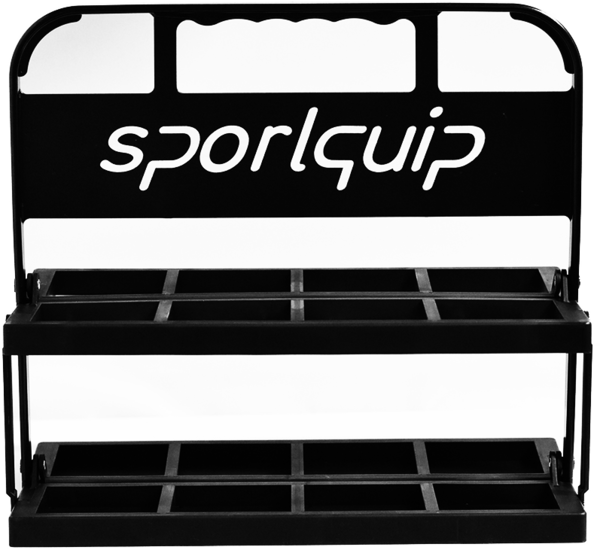Sportquip Bottle Rack Foldable 8 bottles Black 1-Pack