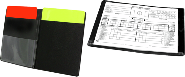 Sportquip Referee Cards With Note Pad 1 Pair