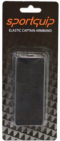Sportquip Captain Arm Band Without Print Black 1-Pack Blister