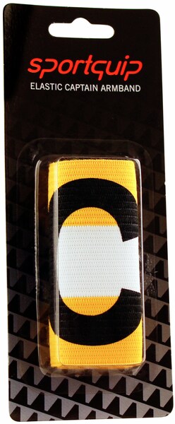 Sportquip Captain Arm Band C JR Yellow 1-Pack Blister