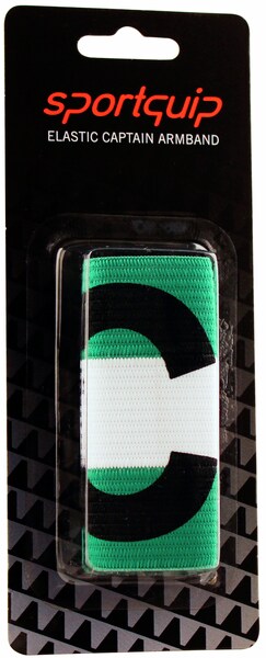 Sportquip Captain Arm Band C JR Green 1-Pack Blister