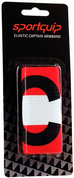 Sportquip Captain Arm Band C JR Red 1-Pack Blister