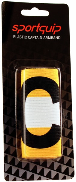 Sportquip Captain Arm Band C Yellow 1-Pack Blister