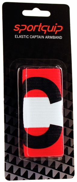 Sportquip Captain Arm Band C Red 1-Pack Blister