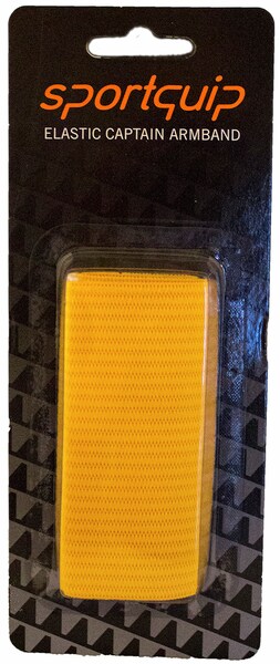 Sportquip Captain Arm Band Without Print Yellow 1-Pack Blister